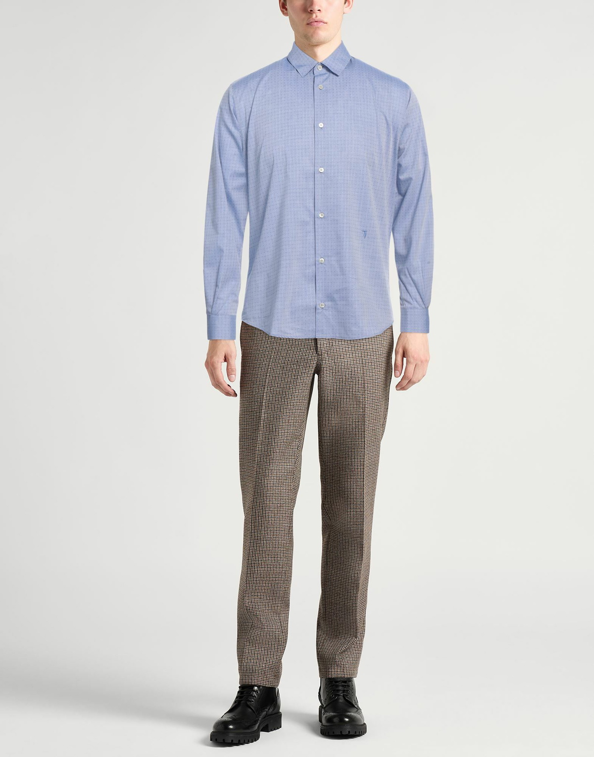 Trussardi Mens Shirt Sky in Blue