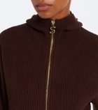 Sportmax Ribbed-knit wool and cashmere cardigan
