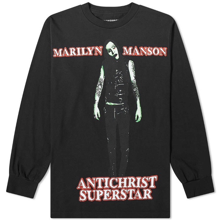 Photo: PLEASURES x Manson Long Sleeve Superstar Tee