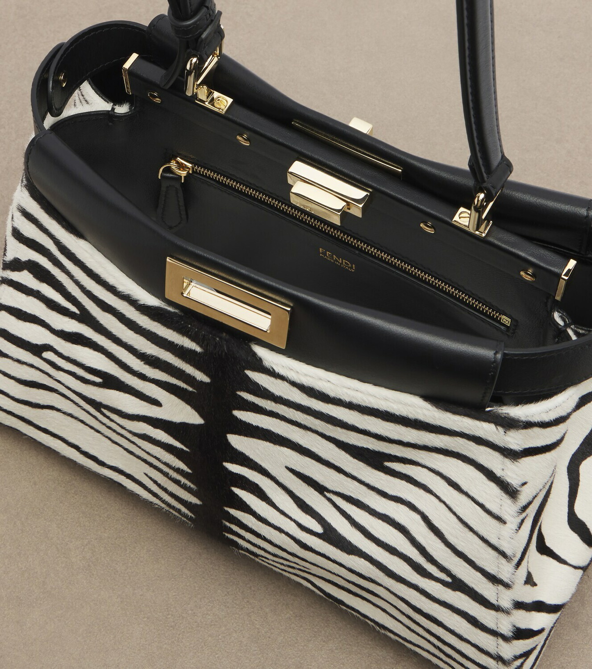 Fendi My Peekaboo® Medium calf hair shoulder bag
