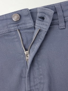 Canali - Straight-Leg Garment-Dyed Stretch Jeans - Blue