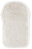 Versace Baby Off-White Faux-Fur Nest Sleeping Bag