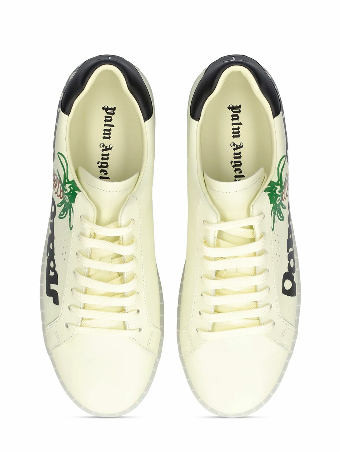 スニーカー Palm Angels PMIA056E23LEA004 PALM 1 SKETCHY\" LOGO Sneakers\" Palm Angels Palm One Sketchy Logo sneakers for Men - Yellow