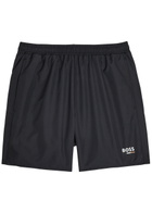 Boss Swordfish Logo Shell Swim Shorts Black