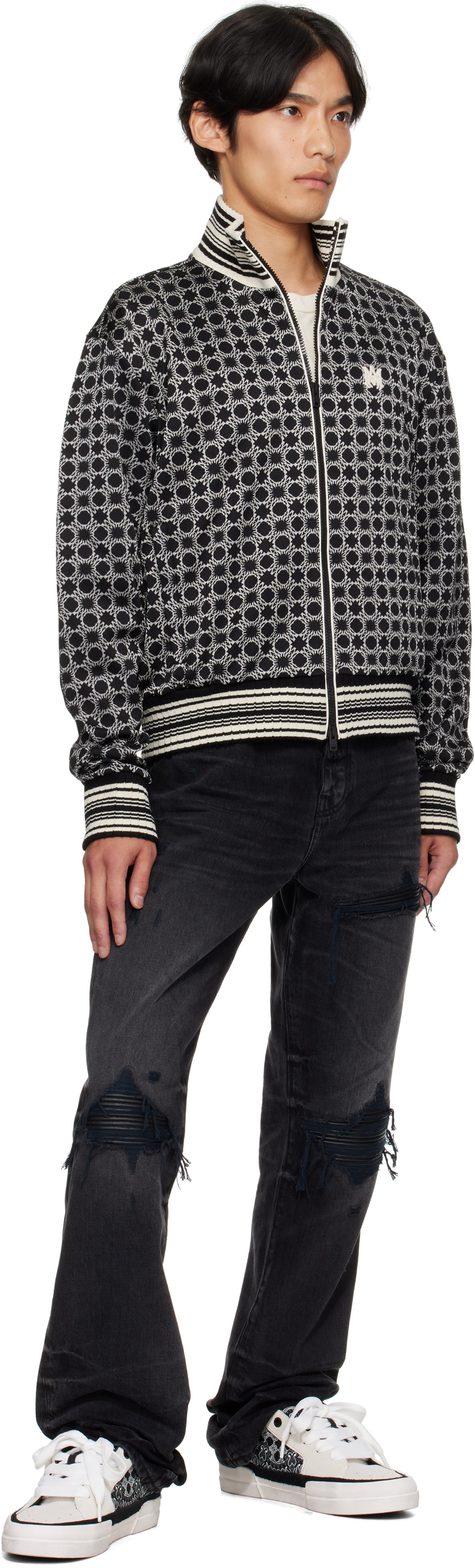 AMIRI Black & White MA Quad Track Jacket Amiri