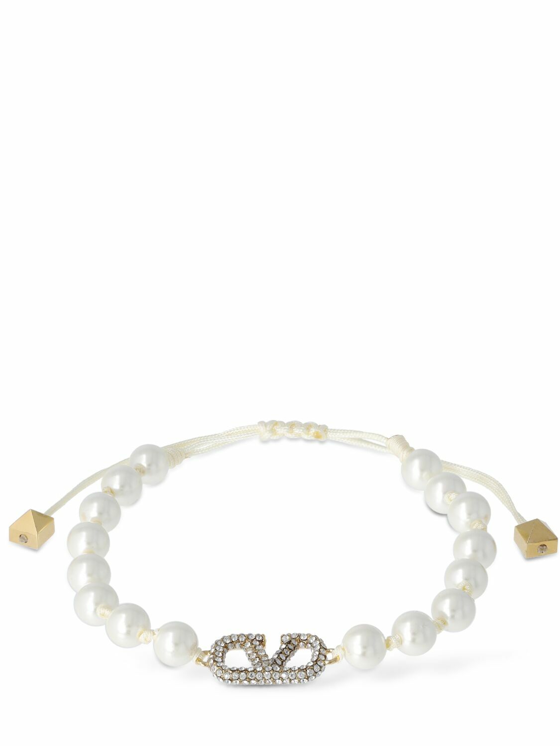 ブレスレット Valentino Garavani VLOGO SIGNATURE PEARL BRACELET Valentino Garavani VLogo Signature Bracelet With Pearls