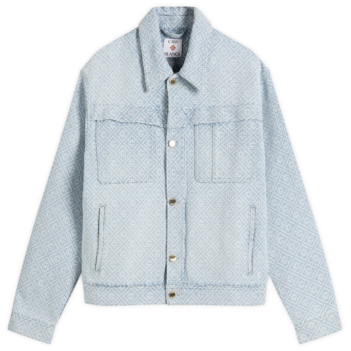 Photo: Casablanca Men's Monogram Denim Jacket in Indigo