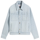 Casablanca Men's Monogram Denim Jacket in Indigo