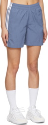 adidas Originals Blue Adicolor Classics 3-Stripes Swim Shorts