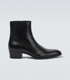 Saint Laurent - Wyatt leather ankle boots