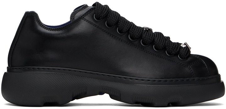 Photo: Burberry Black Leather Ranger Sneakers