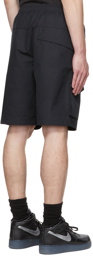 Stone Island Black Ghost Ventile Cargo Shorts