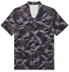 Officine Generale - Dario Camp-Collar Printed Cotton Shirt - Black