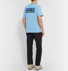 Patagonia - P-6 Logo Responsibili-Tee Printed Cotton-Blend Jersey T-Shirt - Blue