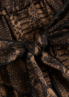 Alice + Olivia Louetta Python-print Satin Jumpsuit Brown