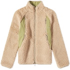 ROA Men's Fleece Jacket in Beige