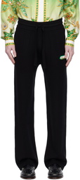 Casablanca Black Straight-Leg Trousers