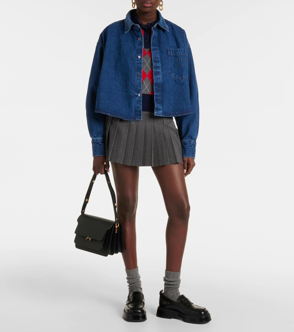 Ami Paris Cotton denim jacket