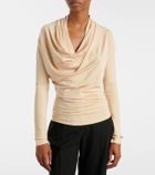 Tove Fina draped jersey top
