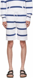 Polo Ralph Lauren White & Navy Cotton Shorts