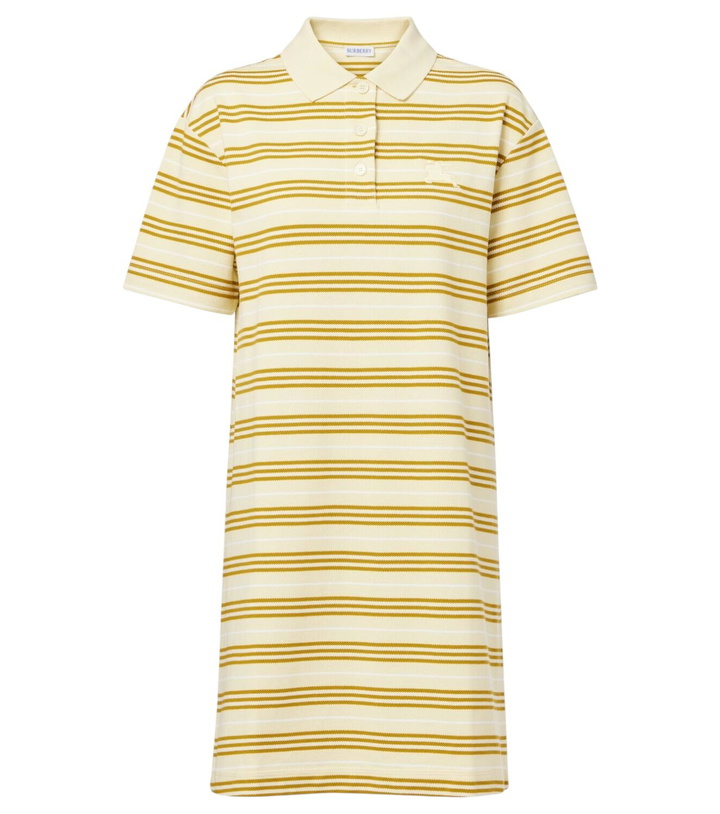Photo: Burberry Icon Stripe cotton piquet minidress
