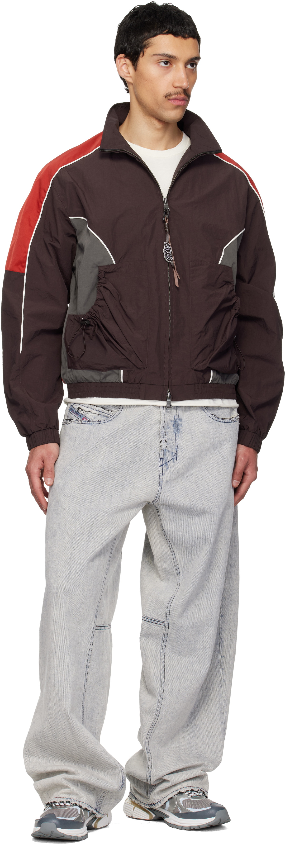 Diesel Gray & Silver S-Pro-V-Dense Low Sneakers