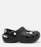 Simone Rocha x Crocs embellished platform clogs