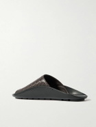 Bottega Veneta - Wave Intrecciato Leather Slides - Brown