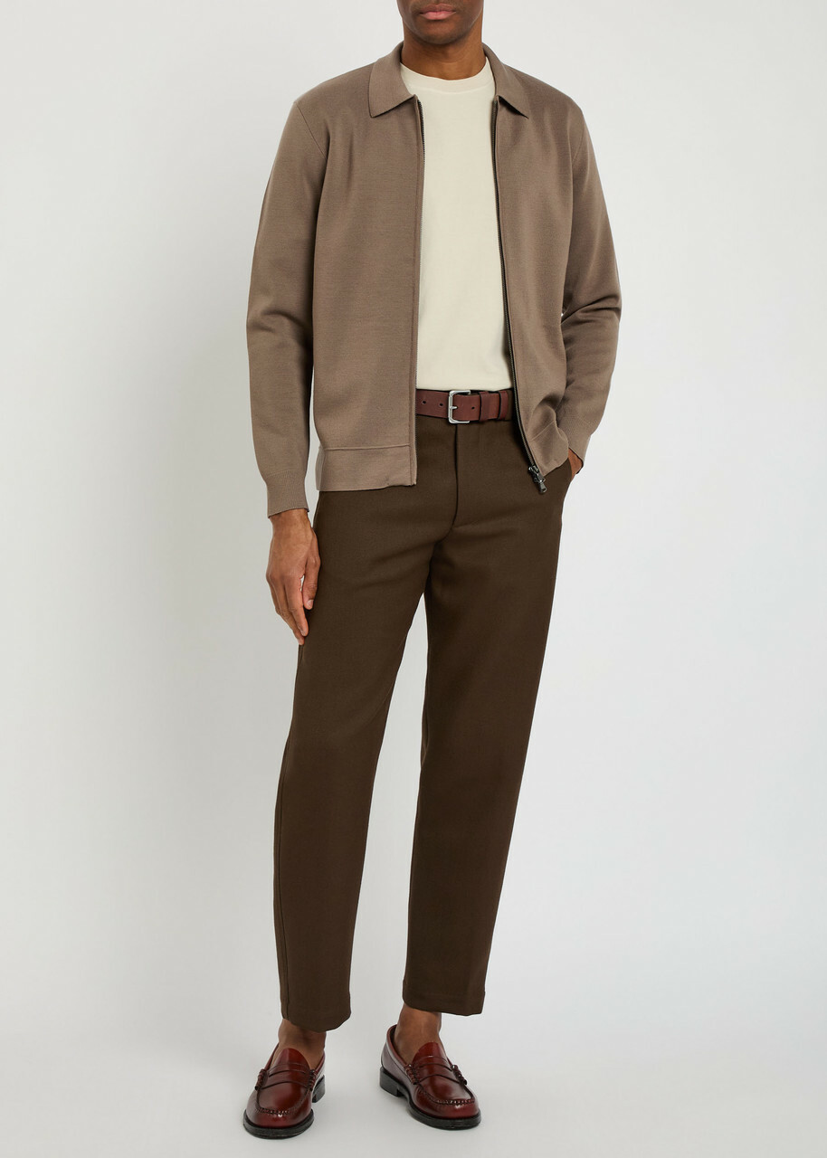 Sunspel Merino Wool Jacket Sand