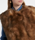 Dolce&Gabbana Cropped shearling vest
