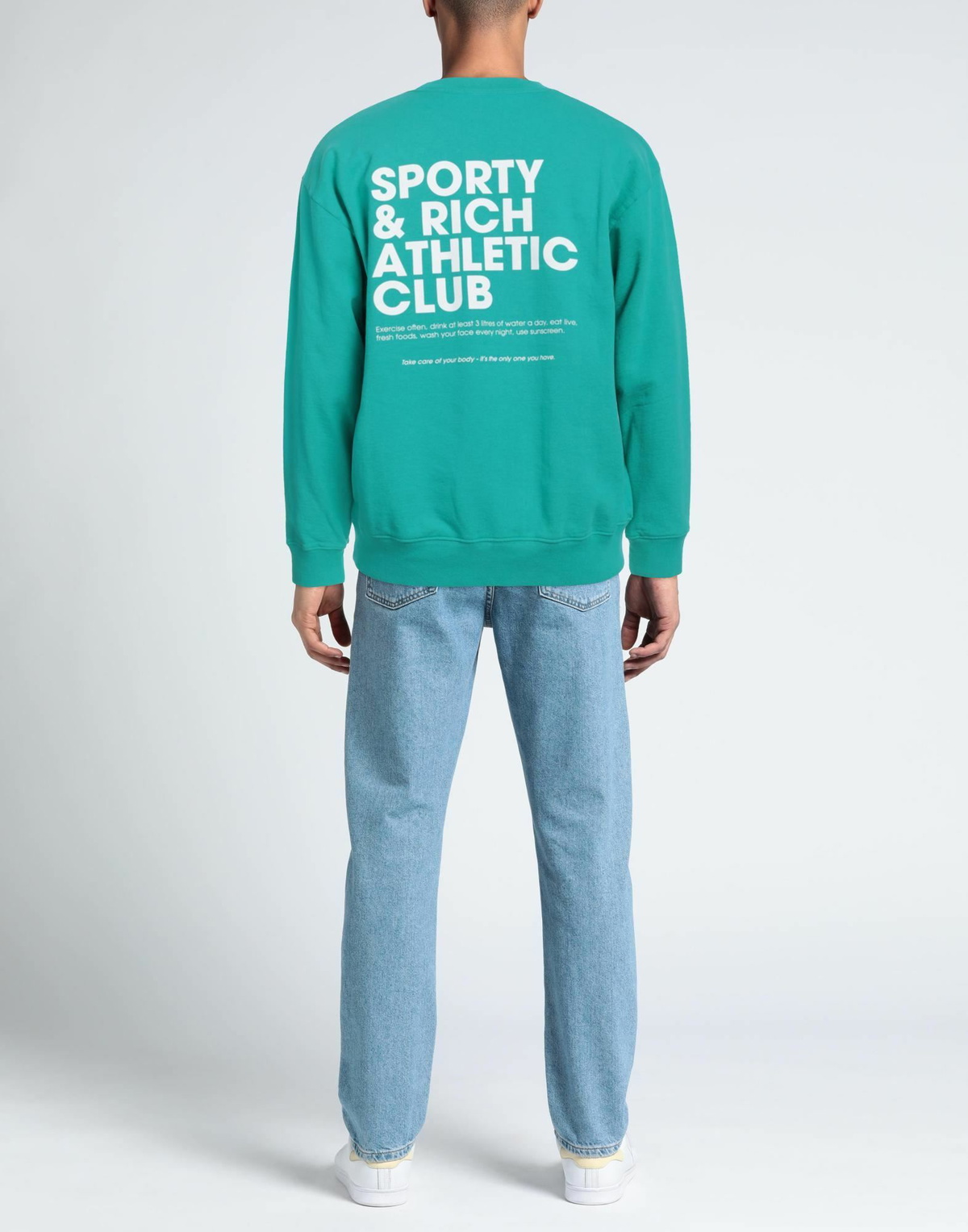 Sporty & Rich Mens Sweatshirt Turquoise
