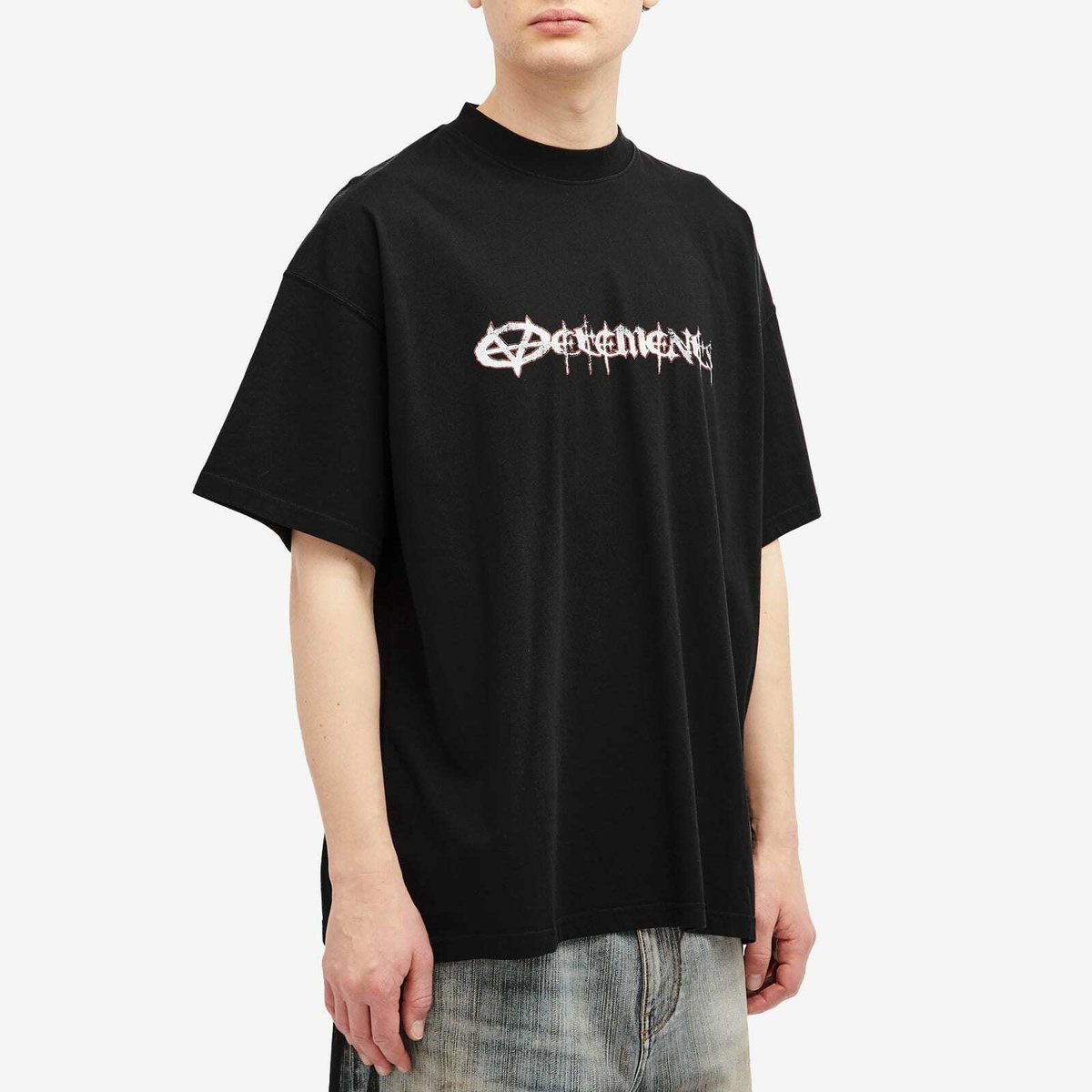 送関込★VETEMENTS  reaper regular t-shirt VETEMENTS Men's Reaper Regular T-Shirt in Black Vetements