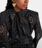 Prada Triangle embellished earrings