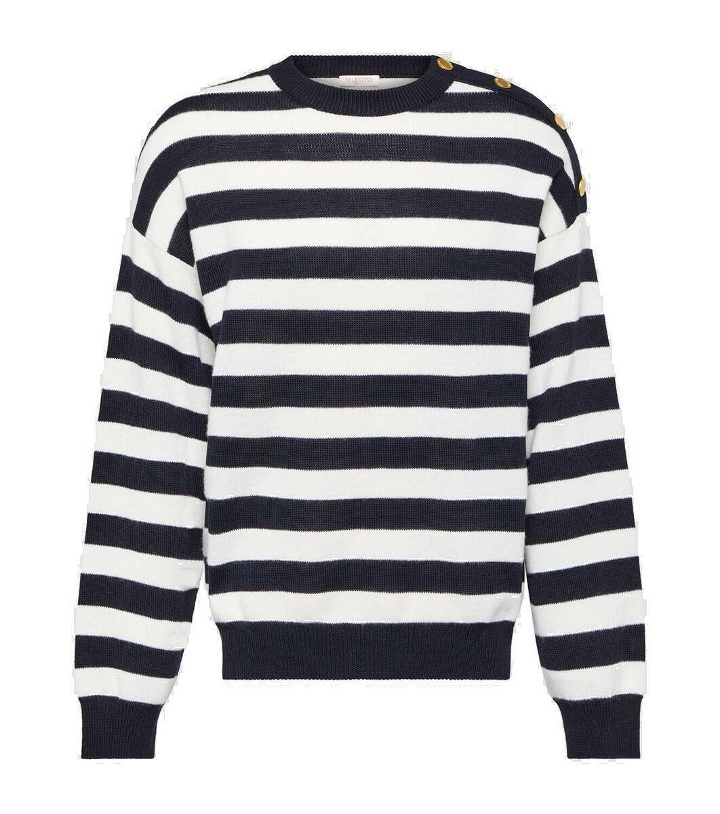Photo: Valentino Striped cotton and wool sweater