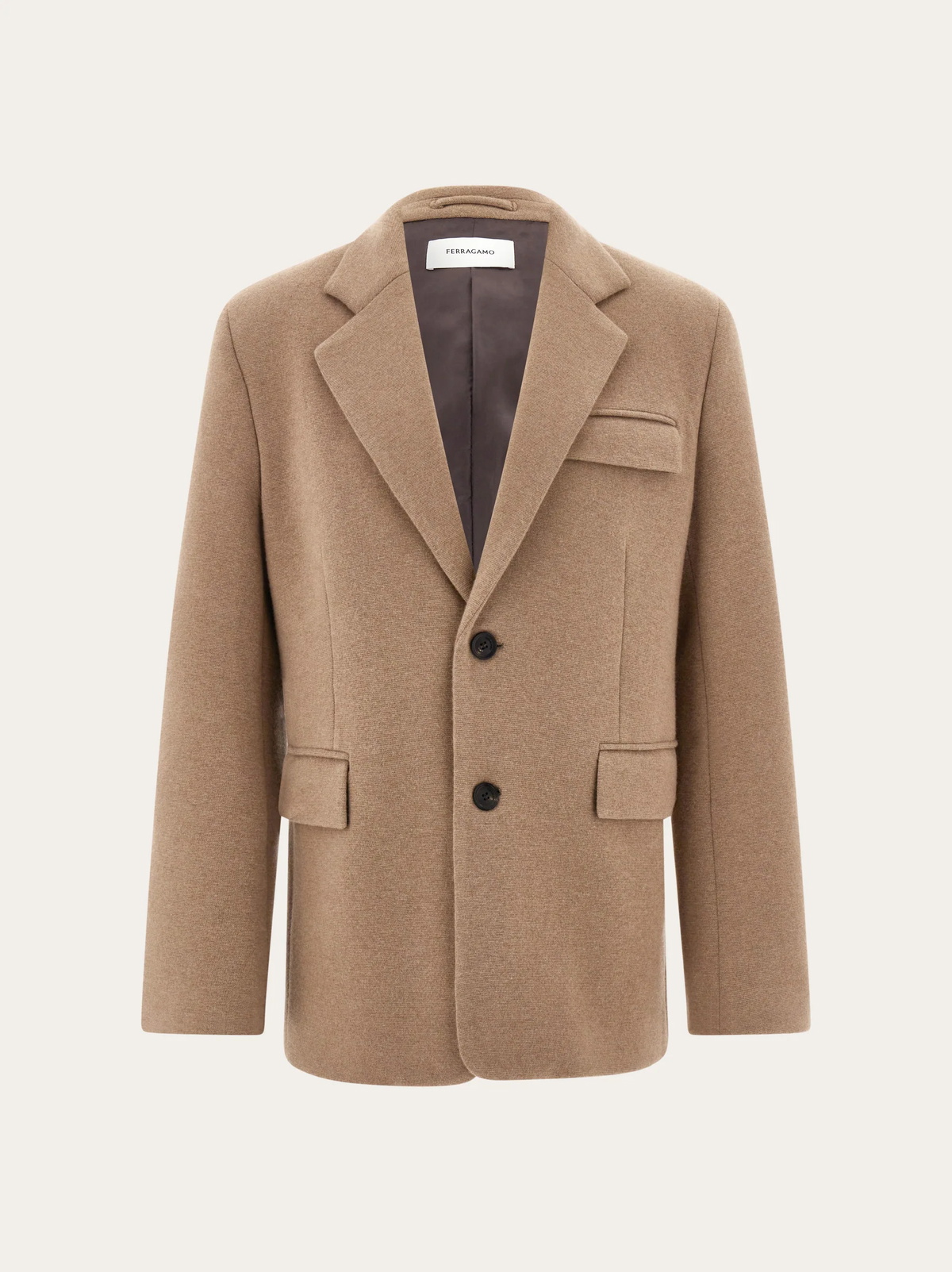 Ferragamo Mens Jersey interlock blazer in Beige
