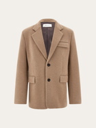 Ferragamo Mens Jersey interlock blazer in Beige
