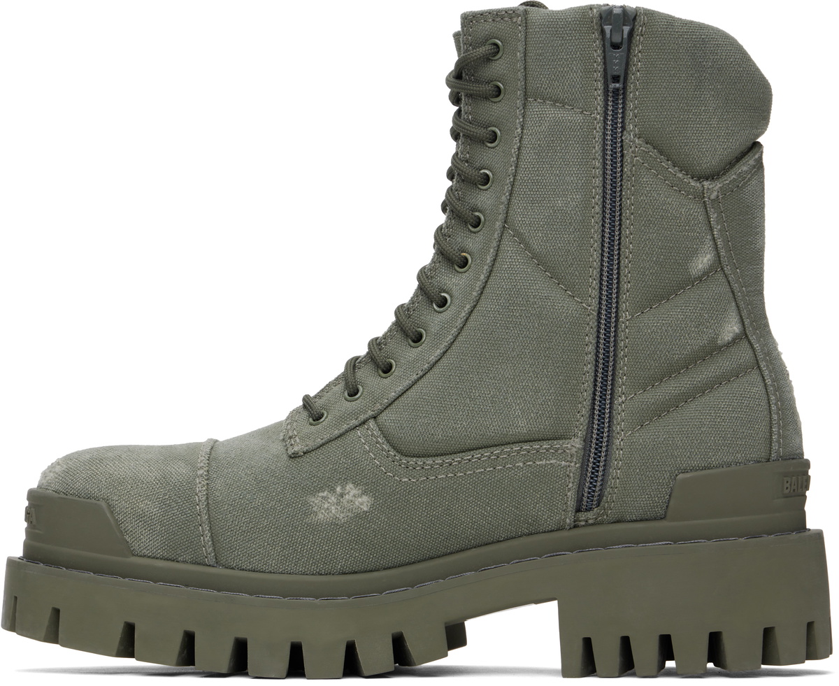 個人装備 BALENCIAGA STRIKE COMBAT BOOTS Balenciaga Strike Combat Boots New Graphic Black | Unboxing