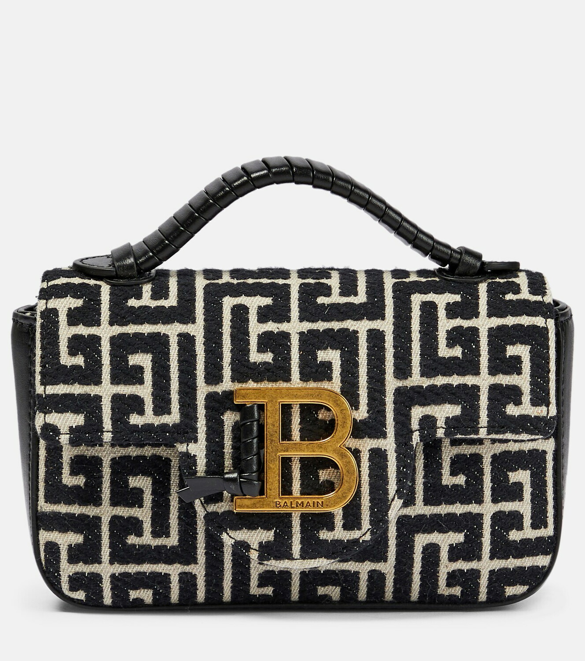 Balmain - B-Buzz Mini jacquard crossbody bag