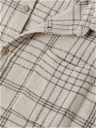The Elder Statesman - Sable Checked Cashmere Overshirt - Neutrals