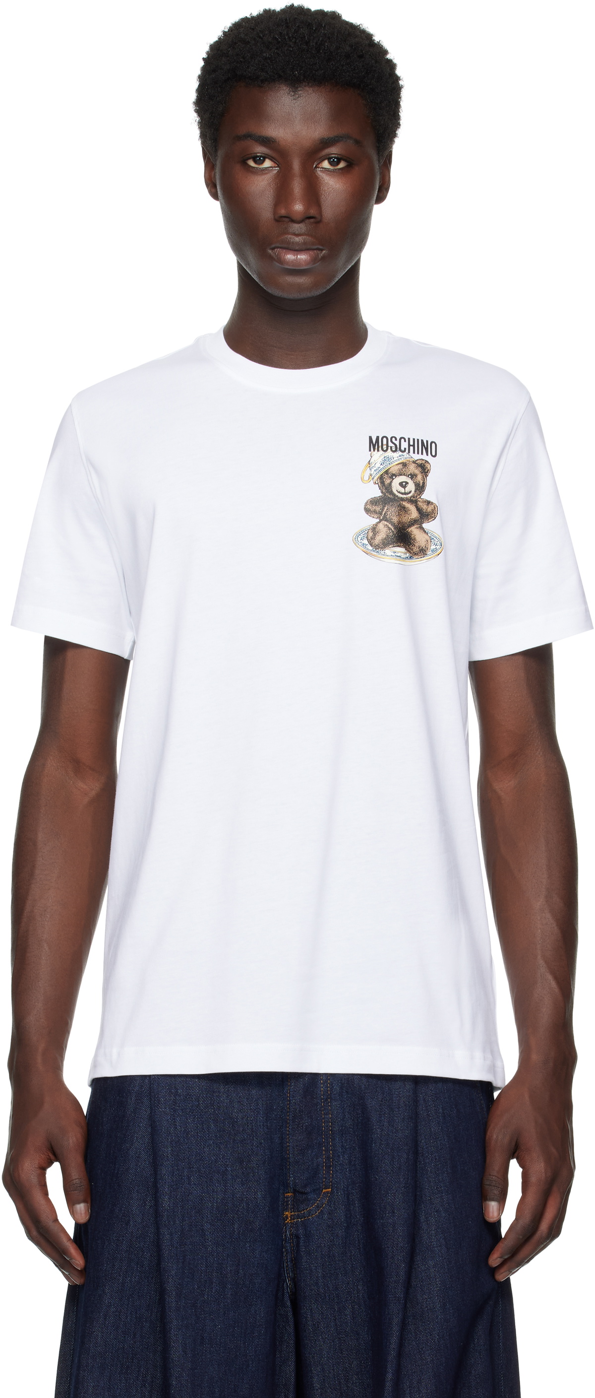 Moschino White 'Moschino Teddy Bear' T-shirt
