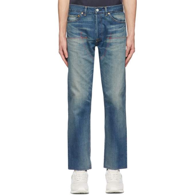 Photo: Junya Watanabe Blue Levis Edition 66 Customized 501 Jeans