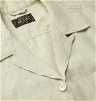 Beams Plus - Camp-Collar Linen Shirt - Beige