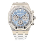 Audemars Piguet Royal Oak Chronograph Automatic Diamond Blue Dial Mens Watch 26715ST.ZZ.1356ST.01