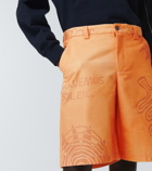 Jacquemus - Le Short Tecido printed cotton shorts