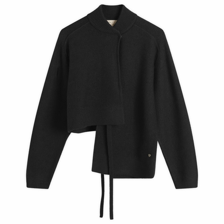 Photo: STEL Women's Asymmetric Wrap Cardigan in Black