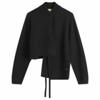 STEL Women's Asymmetric Wrap Cardigan in Black