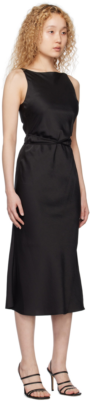 Dunst Black Champagne Midi Dress