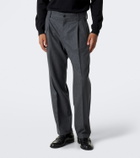 Dolce&Gabbana Virgin wool flannel wide-leg pants