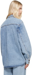 Magda Butrym Blue Classic Oversized Denim Shirt