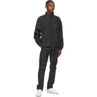 Essentials Black Half-Zip Track Jacket